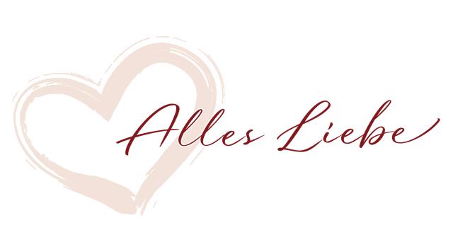 Clipart Herz mit Beschriftung Alles Liebe